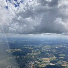 Flugwegposition um 12:37:53: Aufgenommen in der Nähe von Tirschenreuth, Deutschland in 2226 Meter